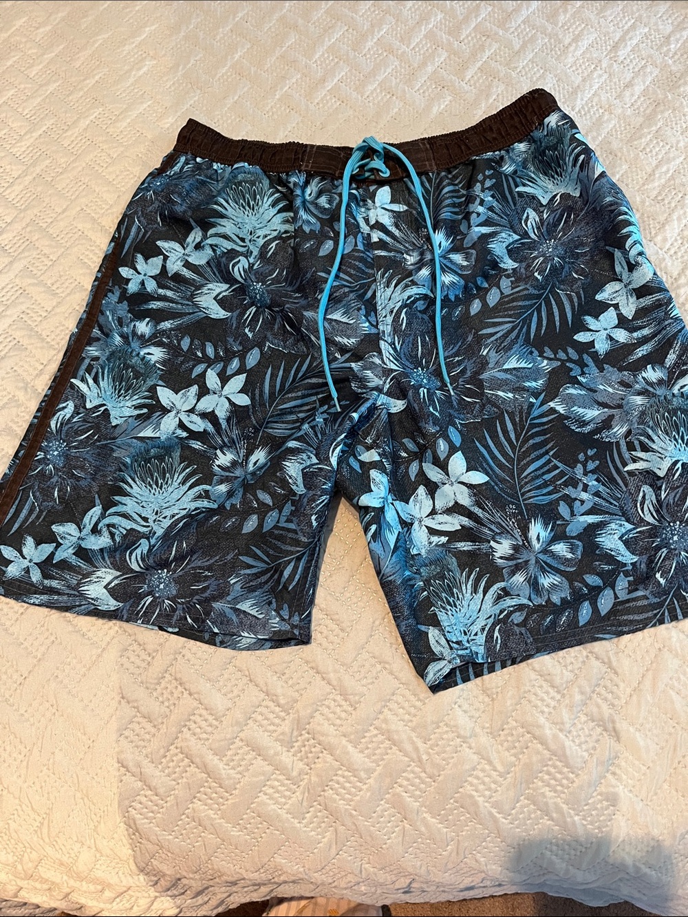 Pacific Scene Tropical Swim Shorts size L